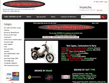 Tablet Screenshot of mopedjunkyard.com